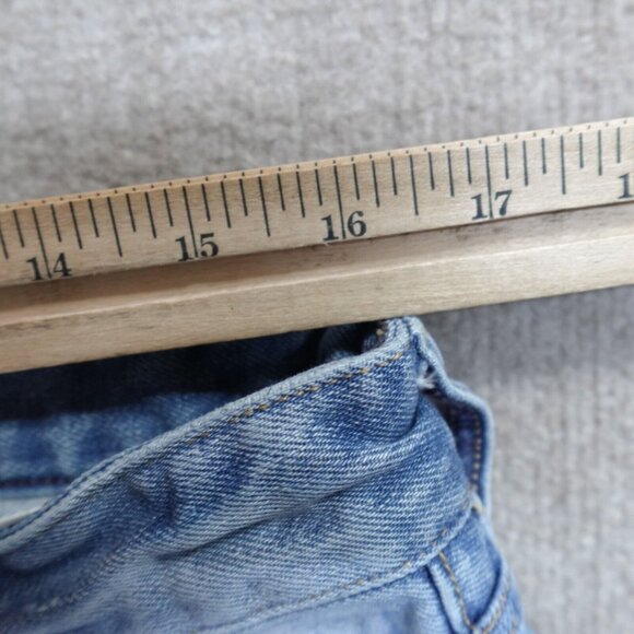 Buck Mason Jeans 34 x 32 Blue Straight Button Fly - Picture 7 of 11